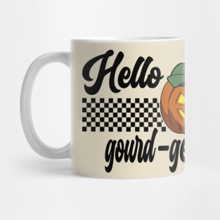 Pumpkin Halloween Hello Gourd-geous Retro Mug